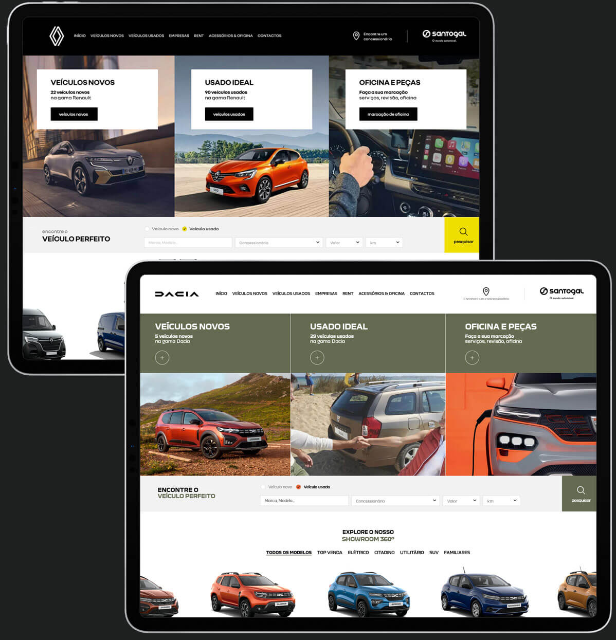 Renault and Dacia Homepages